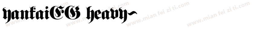 yankaiEG heavy字体转换